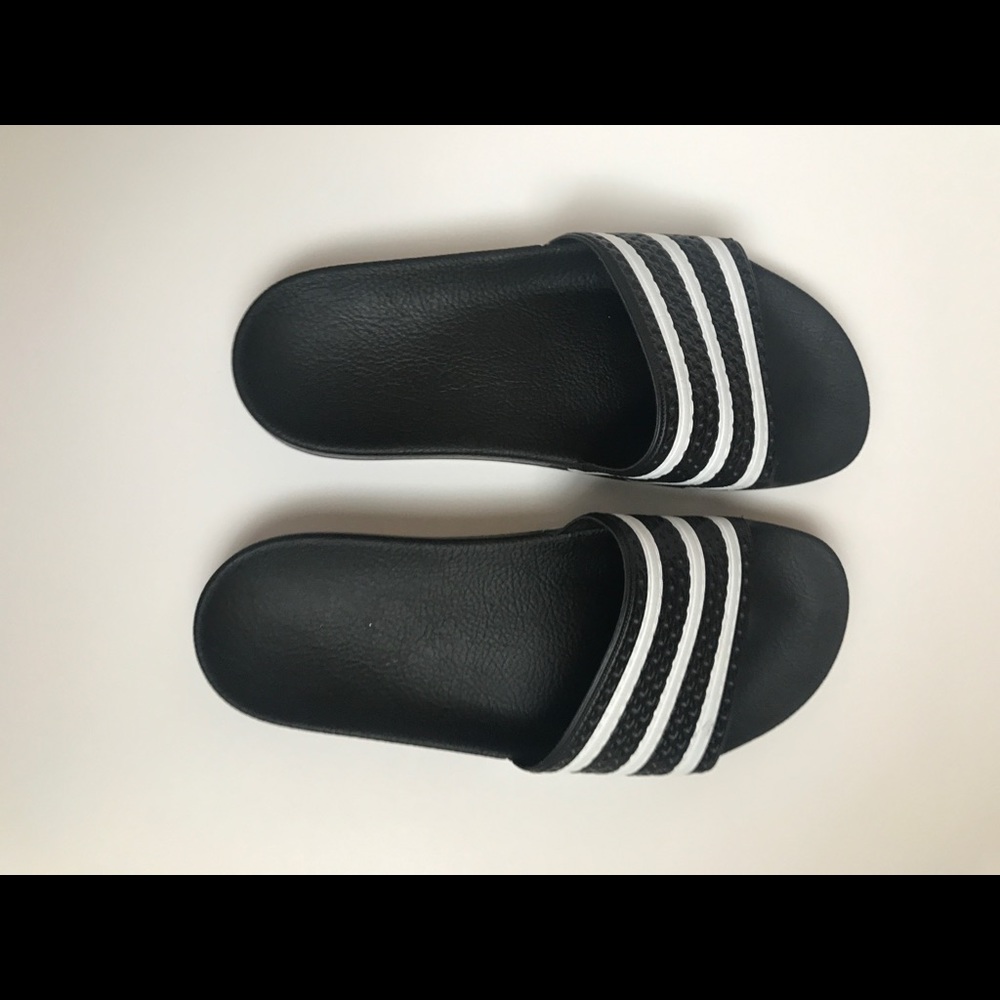 Adidas ADILETTE Slide Sandal Black Women 10/ Men 9